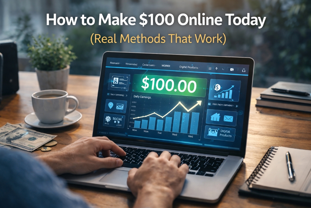 How to Make $100 Online Today (Real Methods That Work)